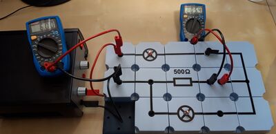 Experiment Stromstärkemessung kombinierte Schaltung